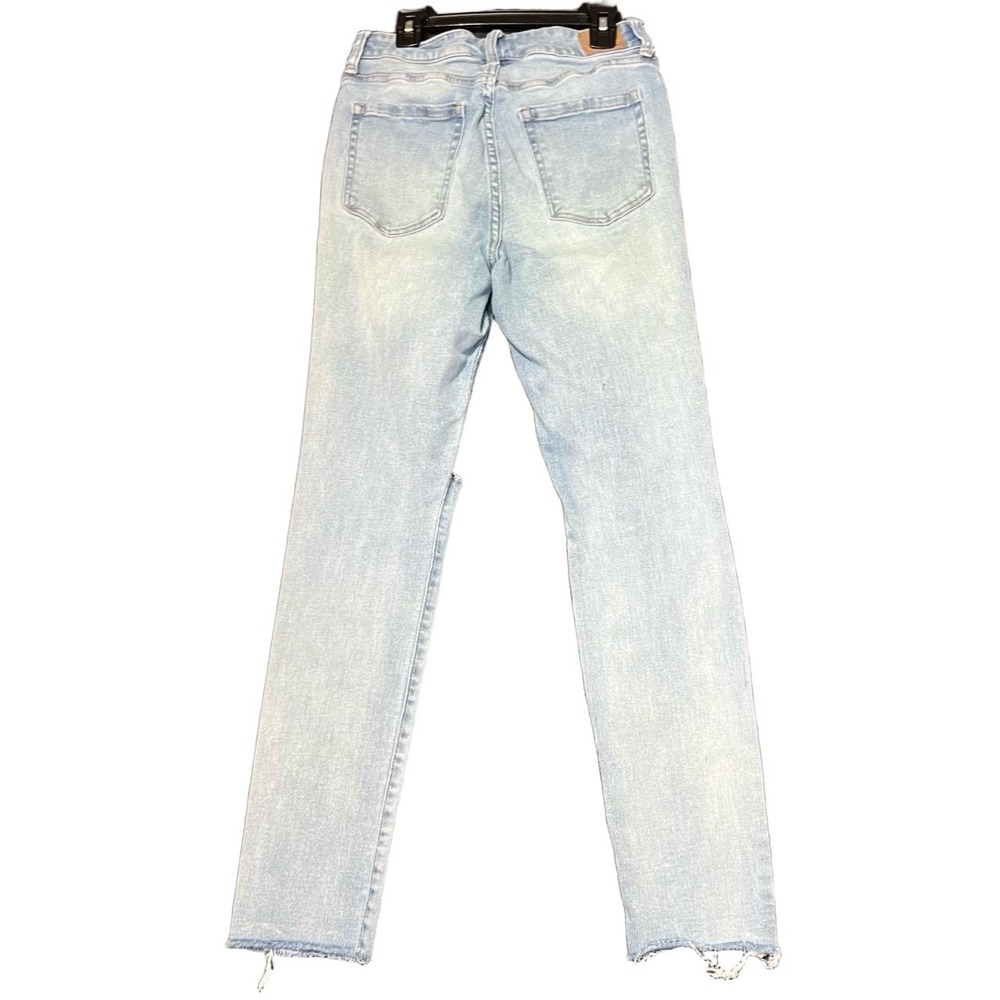 Aeropostale Womens Size 8 Super High Rise Jeggings Distressed Jean Frayed Hem - Picture 3 of 16